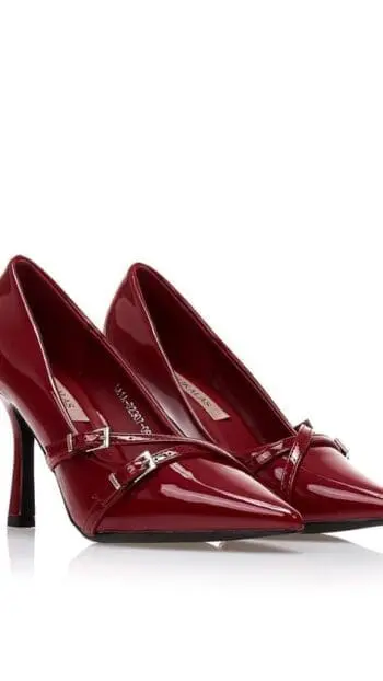 Lustrous Berry Heels