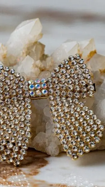 Golden Hair Bow Clip