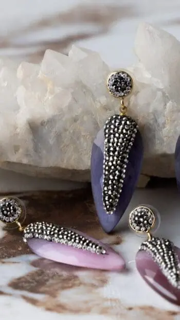 Antique Marcasite Drops Earrings