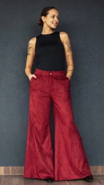 Retro Suede Flares