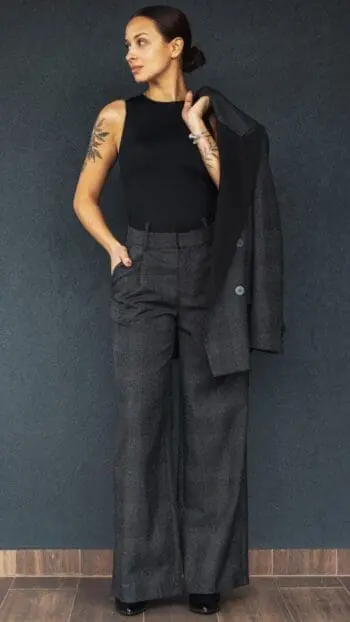 Plaid Grey Pants