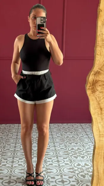 TWO-TONE SHORTS