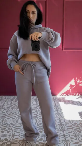 STRAIGHT COTTON LOUNGE SWEATPANTS