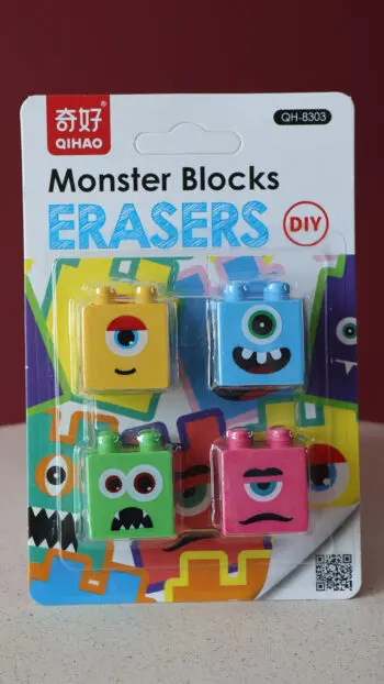 MONSTER BLOCK ERASERS 2