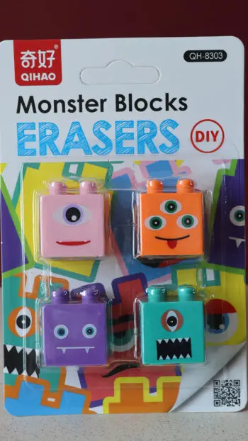 MONSTER BLOCK ERASERS 1