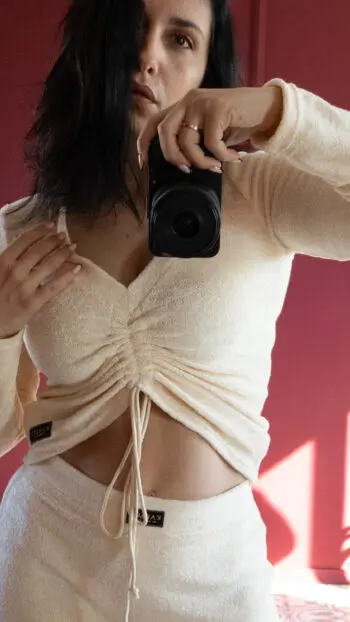 IRIS TERRY TOWELLING TOP