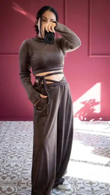 LUNA VELOUR LOUNGE PANTS