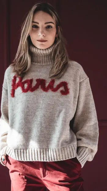 HIGH NECK SWEATER PARIS