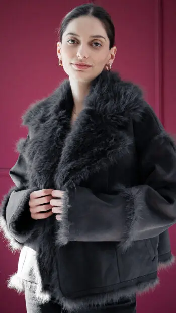 FROST SUEDE FUR JACKET