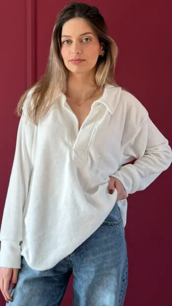 COZY COTTON TERRY TOP
