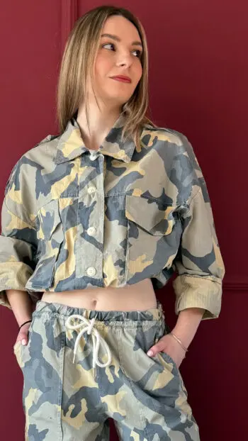 STREET CAMO CROP JACKET