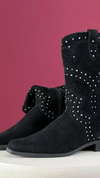 Black Western Studded Boots