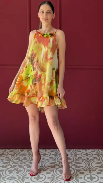 SUNSET BLOOM DRESS
