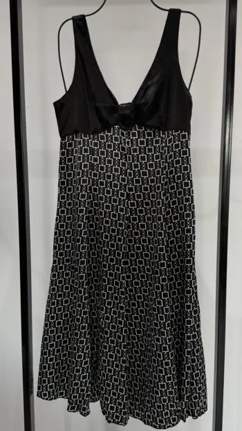 Geometric Bow Midi Dress