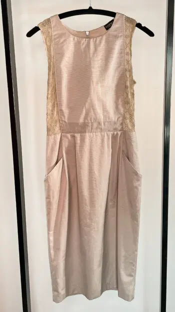 Champagne Lace Elegance Dress