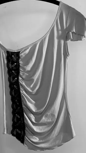 Asymmetric Lace Detail Top