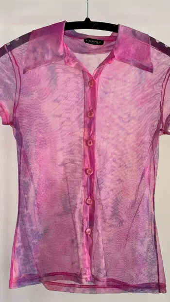Pink Aura Mesh Shirt