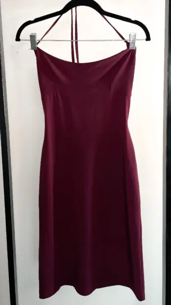 Burgundy Elegance Dress