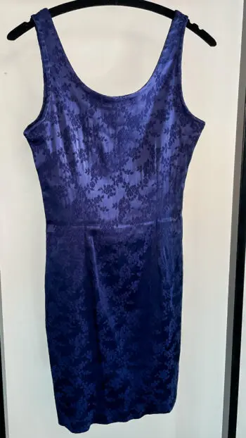 Midnight Bloom Satin Dress
